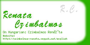 renata czimbalmos business card